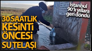 İstanbul’da 30 Saatlik Su Kesintisi Öncesi Su 
