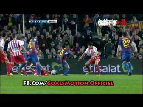 Penalty non sifflé pour barça après la main de Nacho Cases [ FC Barcelone v Gijon ]