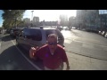 Driver cuts off cyclists and then goes full road rage ...