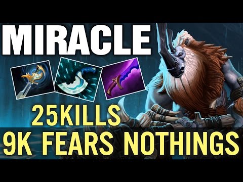 Dota 2 Miracle Magnus Middle 24 Kills - 9K MMR Fears Nothings