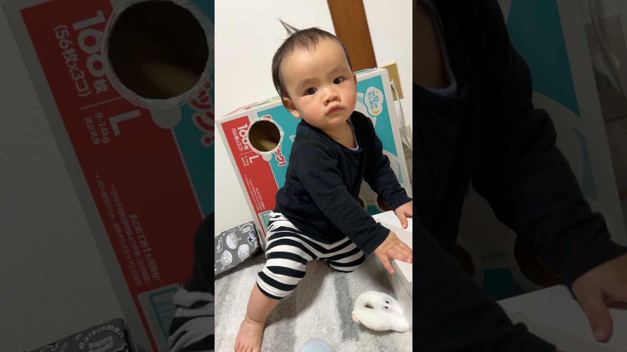 #babyshachi #赤ちゃん #寝癖　気にせず遊び集中