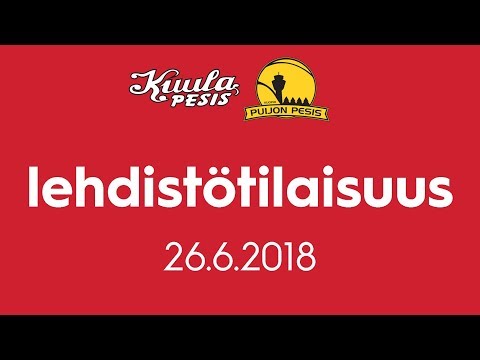 Lehdistötilaisuus: Kuula - PuPe 26.6.2018