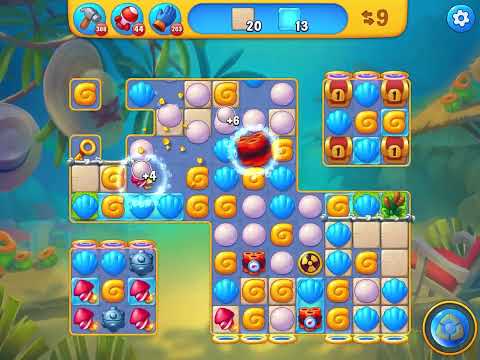 Fishdom level 6445 no boosters フィッシュダム ノーマル [Friend's]