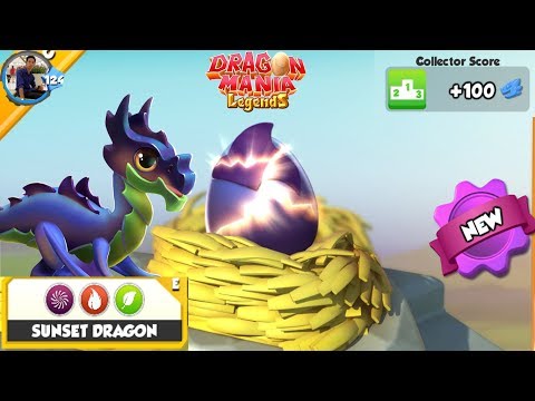 Sunset Dragon Hatching ! - Dragon Mania Legends Gameplay Walkthrough Part 1471 HD