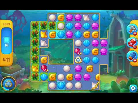 Fishdom Easy Level 9663 (with ingame Lightning and Dynamite Boosters)  @choraelmin