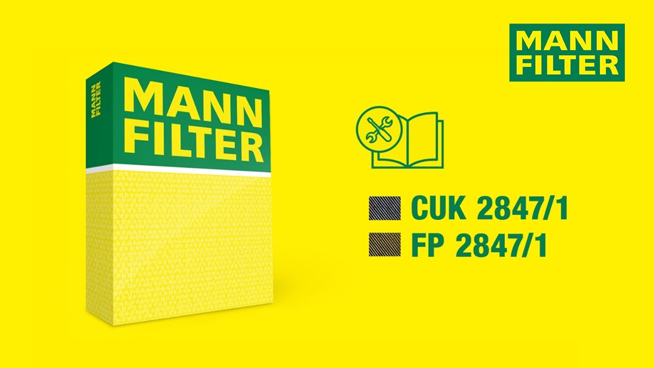 How to change a cabin air filter by MANN-FILTER I CUK 2847/1 - FP 2847/1