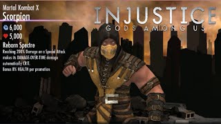 Injustice: Gods Among Us - New Character Unlocked Scorpion Mortal Kombat X Gameplay