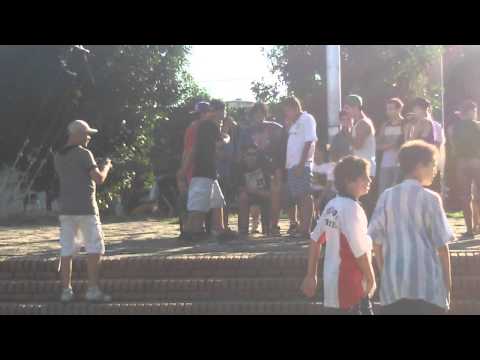 Rap en la plaza de barrio marina Nacho Ajax vs sinaph