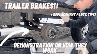 Electric Trailer Brakes, How Do They Work? Tips For Cheap Easy DIY Replacement