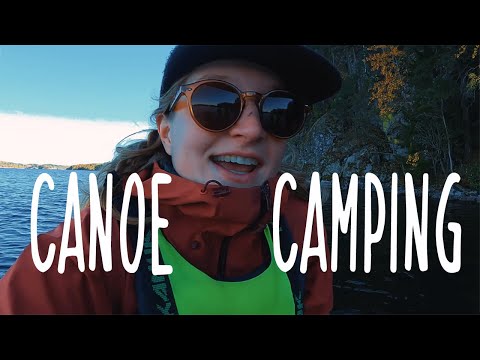 2 nights Wilderness Canoe Camping in fall | Swedish Lake Båven