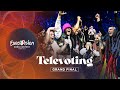 The exciting televoting sequence of the 2022 Eurovision Song Contest - Grand Final