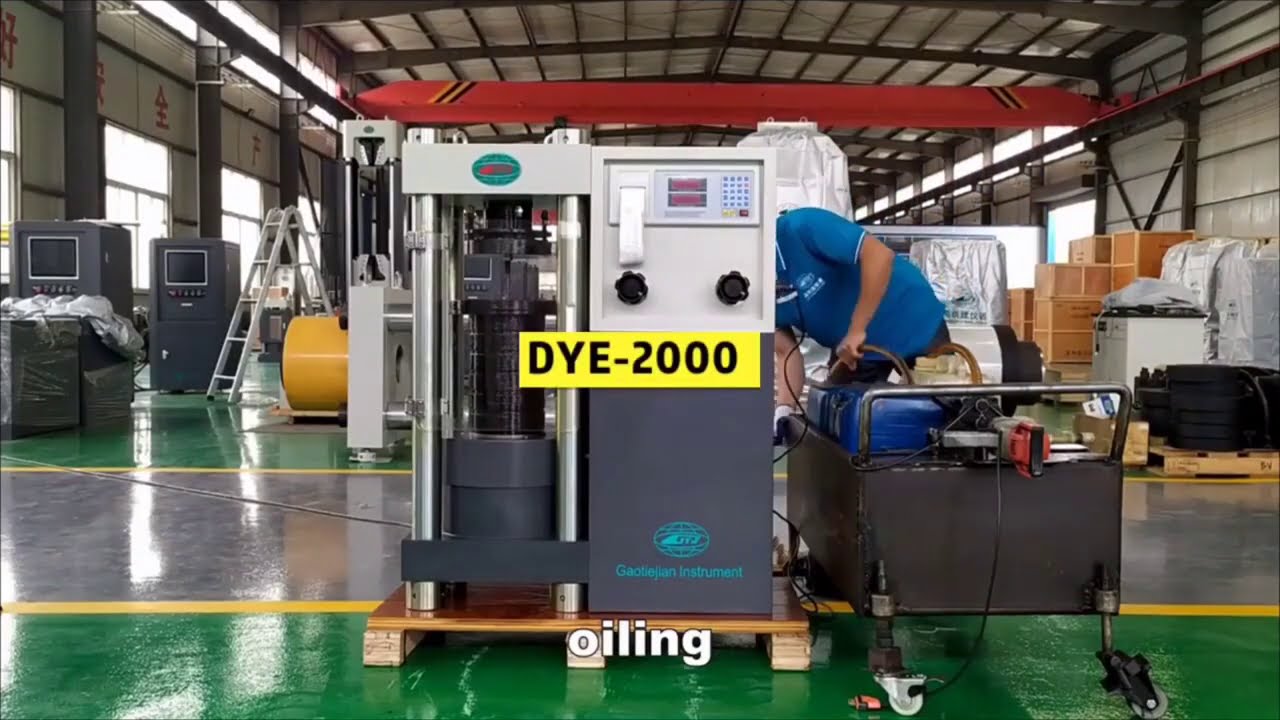 DYE-2000 Digital Compression Machine Testing Overview