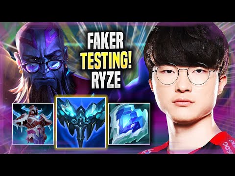 FAKER TESTING RYZE IN KR SOLOQ! - T1 Faker Plays Ryze MID vs Galio! | Season 2022
