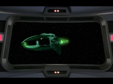 Romulan Warbirds attacking Voyager