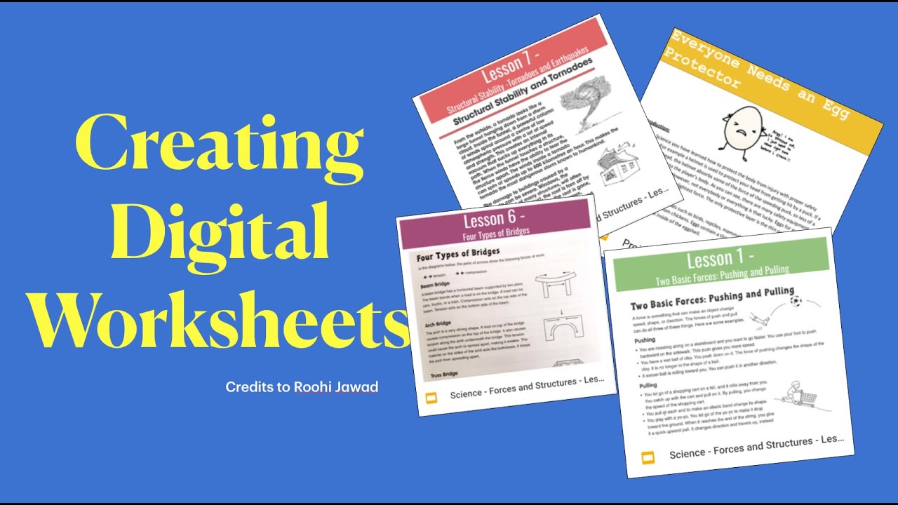 For Teachers- How to Transform your Worksheets to Digital Worksheets for your Online class!