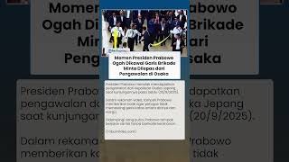 Momen Presiden Prabowo Ogah Dapat Pengawalan Garis Brikade di Osaka Jepang, Pilih Jalan Santai