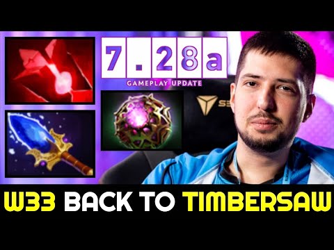 W33 back to Signature Hero — Timbersaw with Scepter 7.28 Dota 2