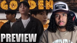 WHAT A PREVIEW....정국 (Jung Kook) 'GOLDEN' Preview (REACTION)