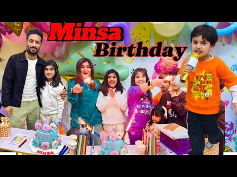 minsa ki birthday py singer😜🤔||game challanges kon kon jeeta|| minsasaimomer