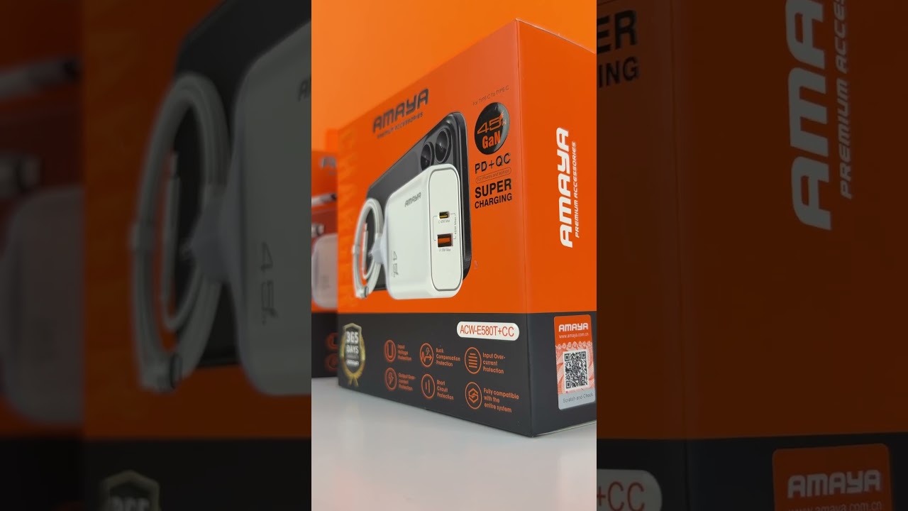 СЗУ Amaya E280S PD20W GaN (1USB-C) + кабель Type-C to Type-C