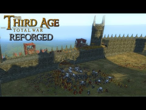 Third Age: Total War (Reforged) - BLACK NUMENORIANS DEFEND DOL GULDUR (Battle Replay)