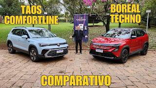 Comparativo:  Taos Comfortline x Boreal Techno