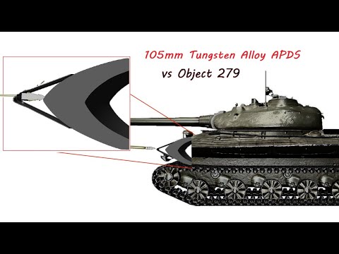 M60A1 vs Object 279 | M728 APDS | Armor Penetration Simulation