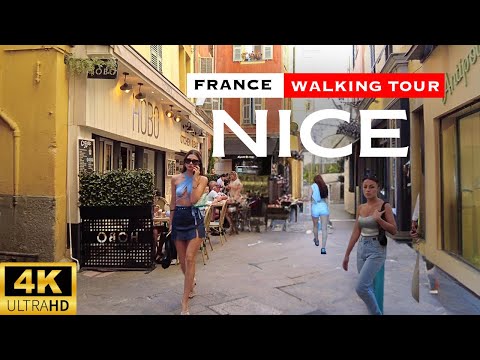Nice, France Old Town Walking Tour | French Riviera [4K]