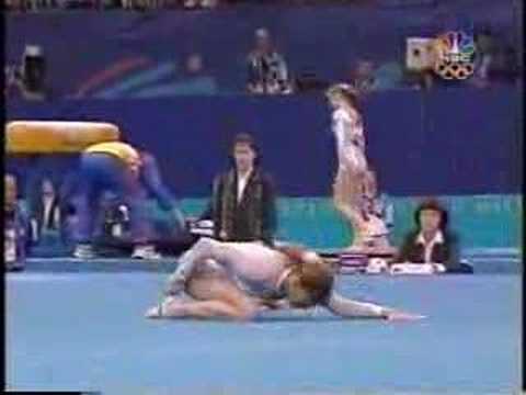 Yelena Produnova - 2000 Olympics Team Prelims - Floor Exercise