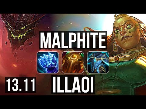 MALPHITE vs ILLAOI (TOP) | 10/4/15, 300+ games | EUW Diamond | 13.11