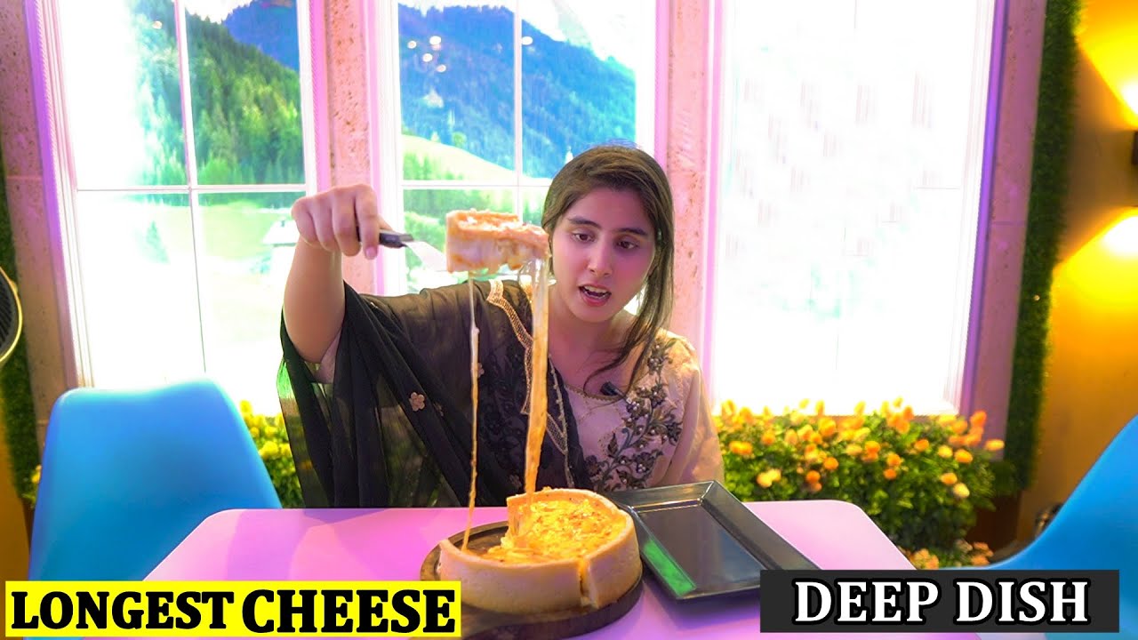 Longest Cheese Pull Pizza In Lahore Pakistan | J JUMERA