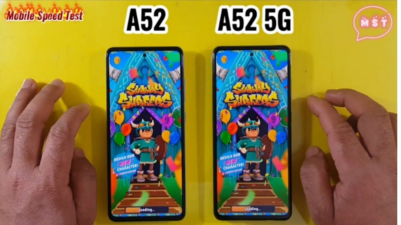 Samsung Galaxy A52 vs Samsung A52 5G Speed test Comparison