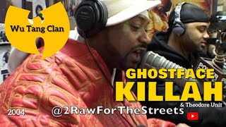 GHOSTFACE KILLAH &amp; THEODORE UNIT &quot;RARE MUST SEE 2004 INTERVIEW&quot; DROPPING CRAZY JEWELS ON EVERYTHING