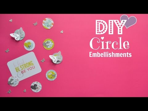 Diy Embellishments: circles and scraps - Build Your Stash #6 Video