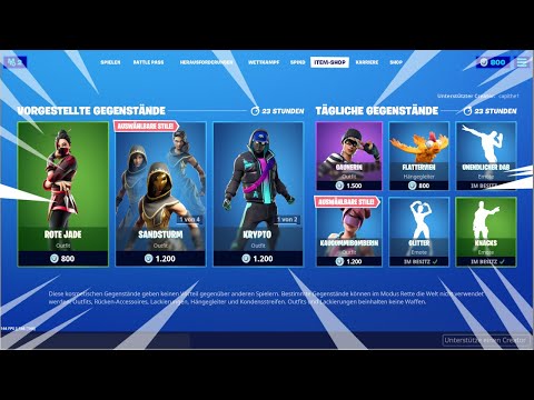 Fortnite Shop von Heute 05.11.2019 🛒  COOLER Weiblicher 800 V-Bucks Skin im Shop
