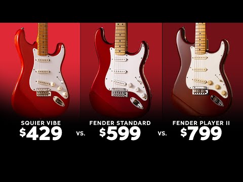 Fender Standard vs. Fender Player II vs. Squier Classic Vibe Series