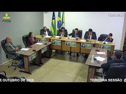TERCEIRA  SESSÃO ORDINÁRIA DO MÊS DE OUTUBRO DE 2026
