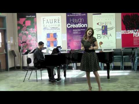 2012: Nicole Car, soprano. The first audition.