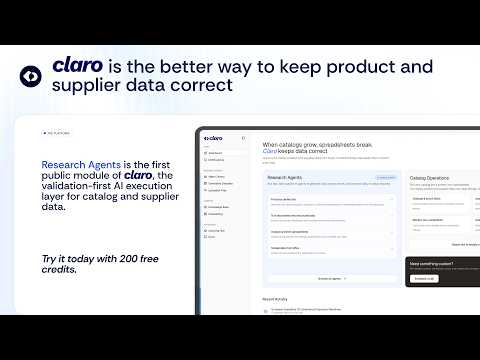 Claro - Research Agents 소개 영상