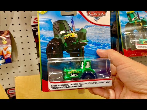UNBOXING Disney Cars Toy Hunt CASE in store - Shiny Wax Racing Tractor - Matchbox Chase! Monster Jam