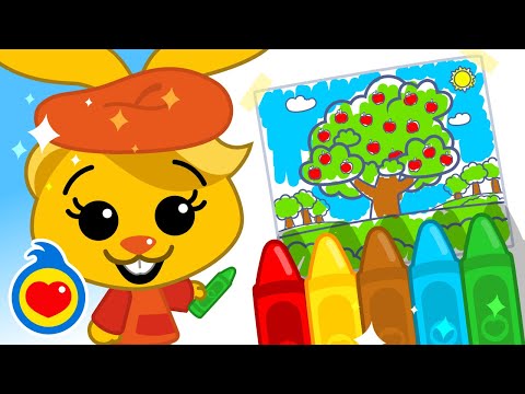 Acuarela Colorea ♫ Aprendamos los Colores ♫ Vídeos Educativos ♫ Plim Plim