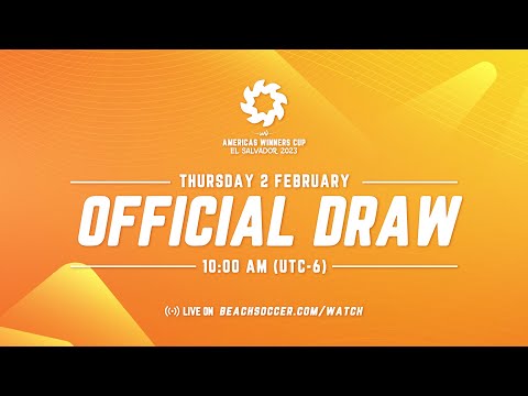 Sorteo oficial Americas Winners Cup El Salvador 2023