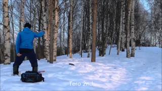 preview picture of video 'Winter Frisbeegolf, Utra Joensuu Part 4'