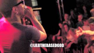 LIL B PERFORMS "GROVE ST PARTY" VERSE FROM LIL WAYNE MIXTAPE IN NORWAY! 1st TIME!