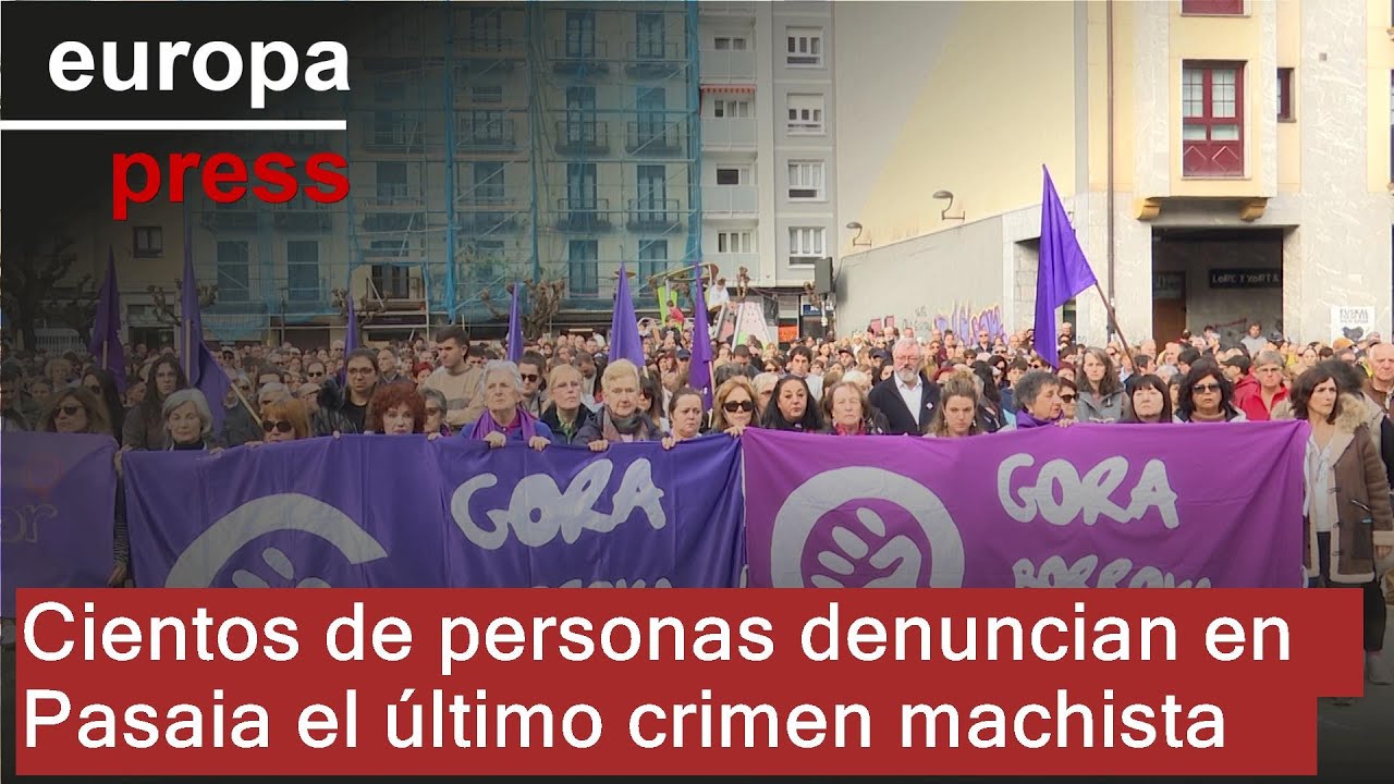 Cientos de personas denuncian en Pasaia el último crimen machista