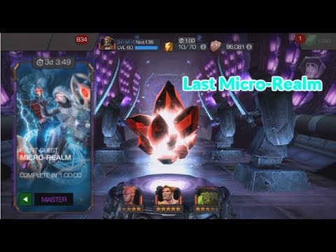 3nd Master Micro-Realm + 5 Star Crystal  | Marvel Contest Of Champions
