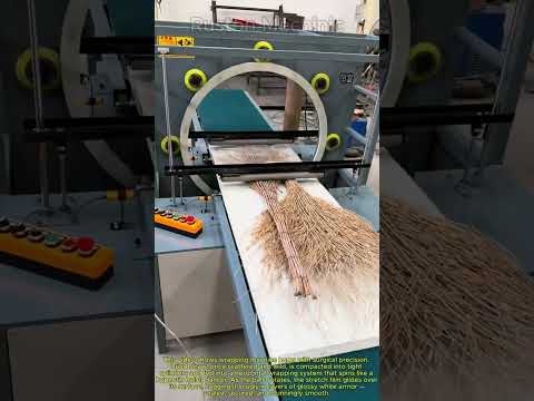 Satisfying Horizontal Wrapping: How This Machine Bundles Straw with Film