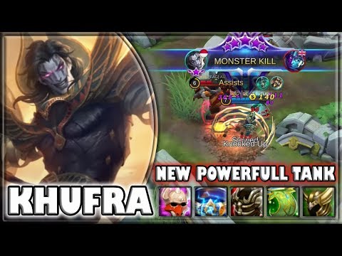 New Powerful Tank! [by RRQO2 TUTURU] Khufra Build & Gameplay ~ Top Global ~ Mobile Legends