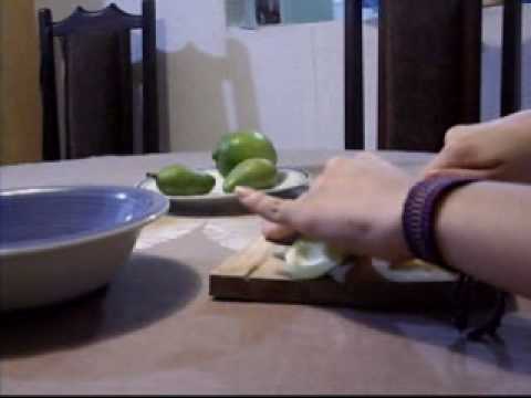 Como hacer mango verde con limon y sal!