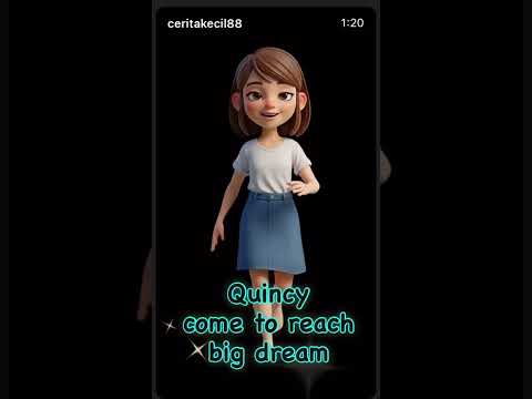 Quincy come to reach big dream #ceritaanak #ceritakecil88 .#quincy #animation #cartoon
